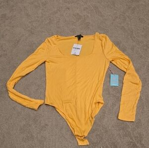 Yellow Long Sleeve Bodysuit